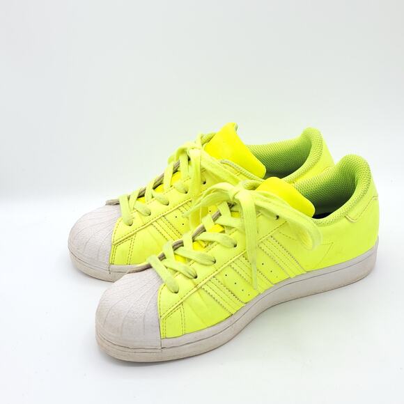 Adidas Superstar Semi Frozen Yellow Neon men\'s size 5 main image 7